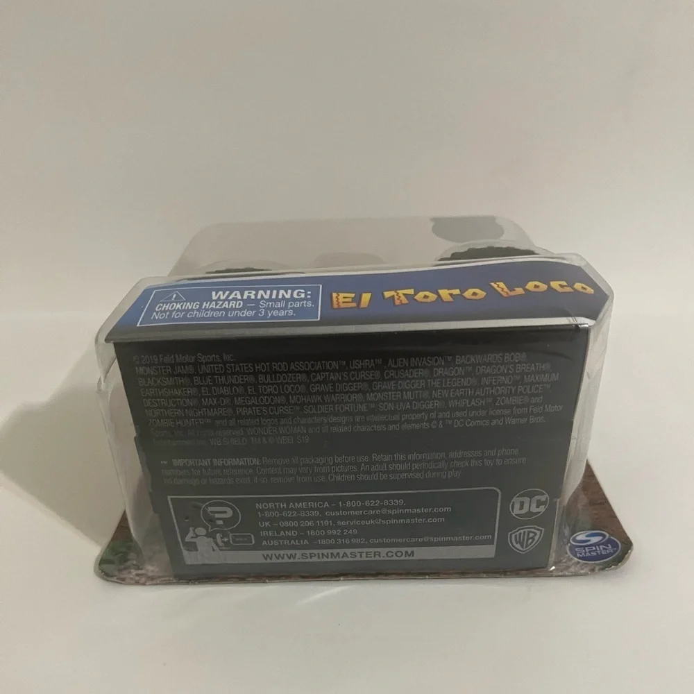 Monster Jam El Toro Orange Truck with Authenticity Seal